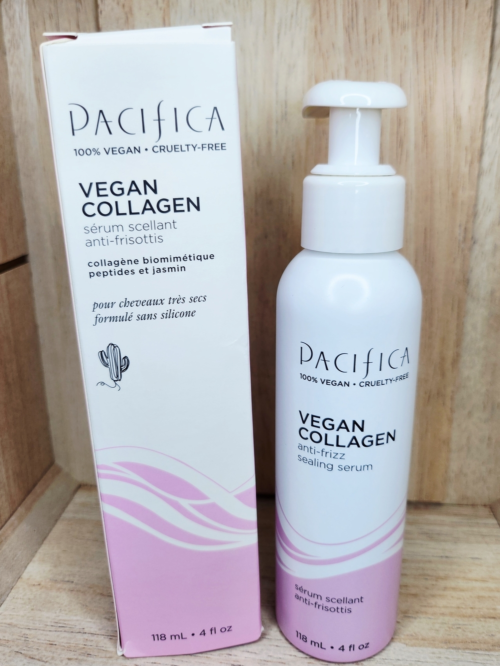Pacifica Vegan Collagen Anti-Frizz Sealing Serum - 118ml.